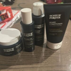 Scotch Porter Beard Wash, Conditioner, Balm and Oil Set - Black